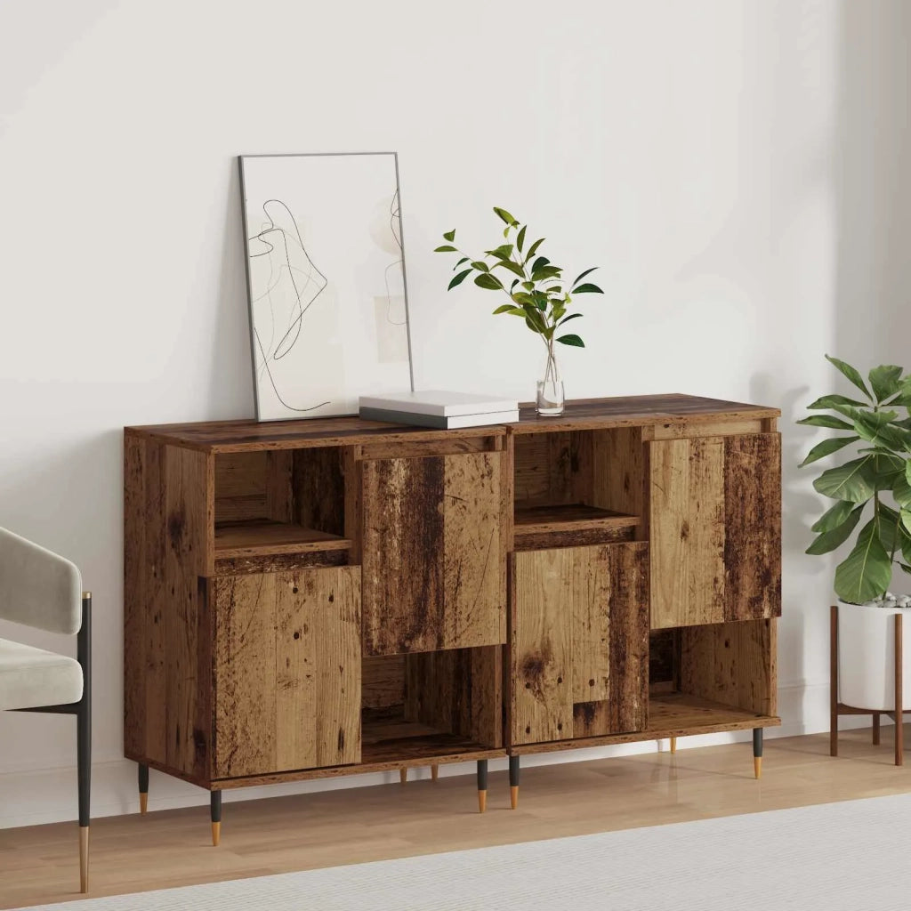 Credenza | Sideboards 2 pcs Legno vecchio