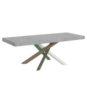 Tavolo allungabile 90x180/284 cm Volantis Premium telaio gambe 4 colori (A) - Cemento