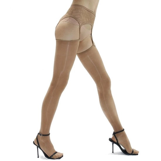 Sottovesti a design unico - Luccicante trasparente - 8 denier - Alta elasticità - Stile francese - Adatto per la maggior parte delle donne - Pantyhose
