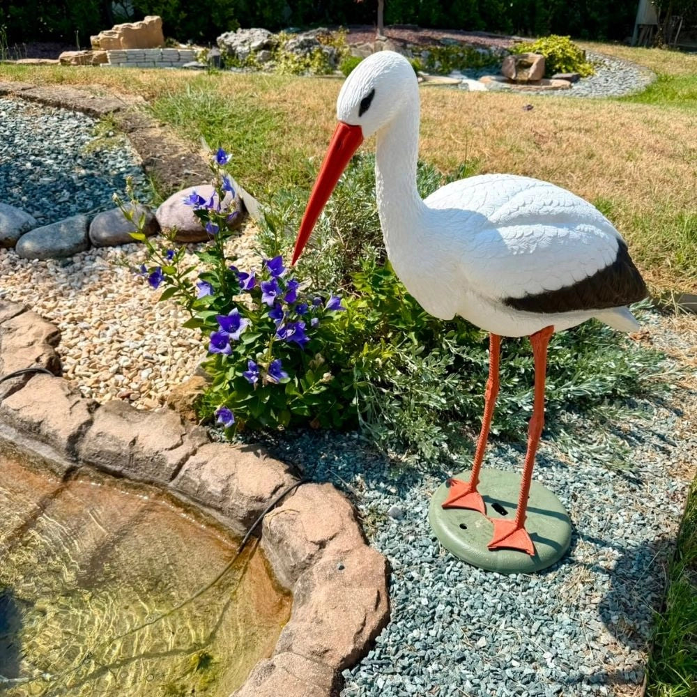 Cicogna decorazione per laghetti e giardini altezza 86 cm