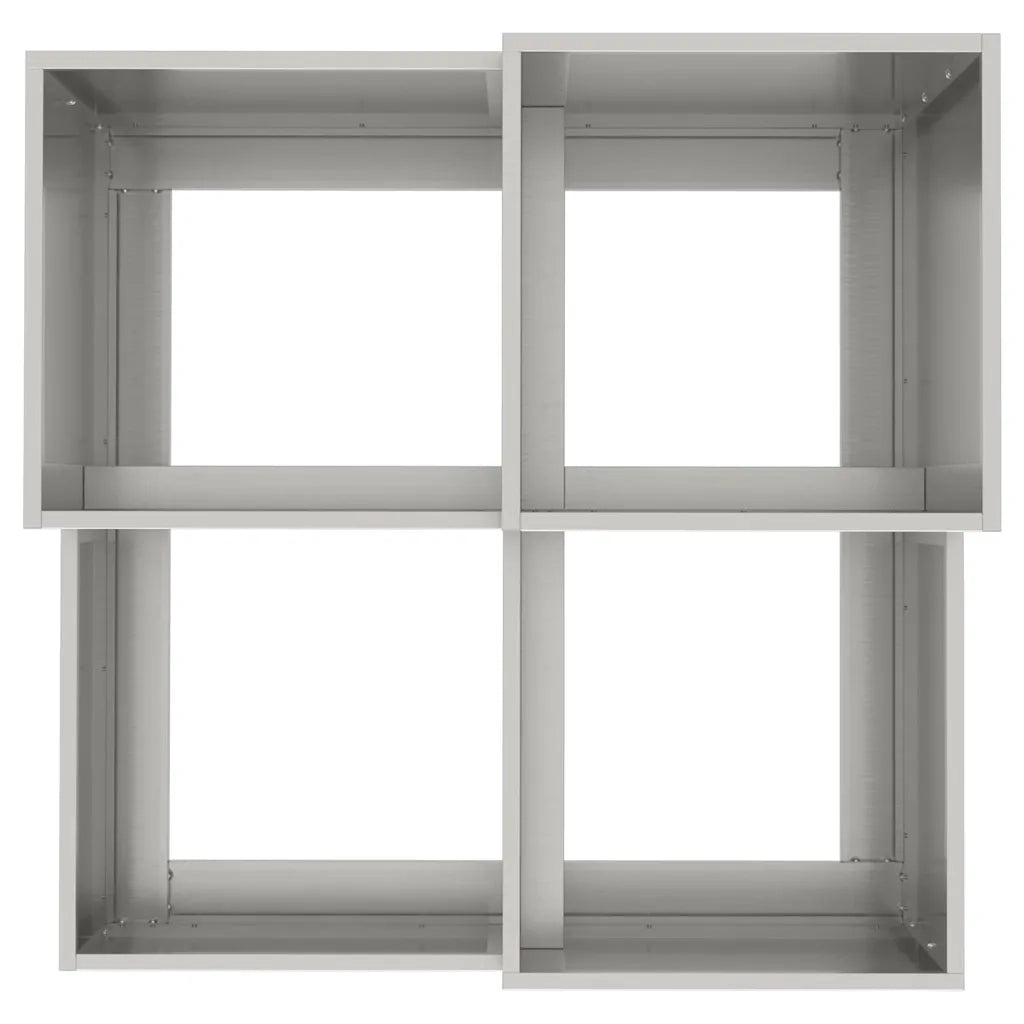 Vaso da giardino Argento 80 x 80 x 60 cm Acciaio inossidabile 865859