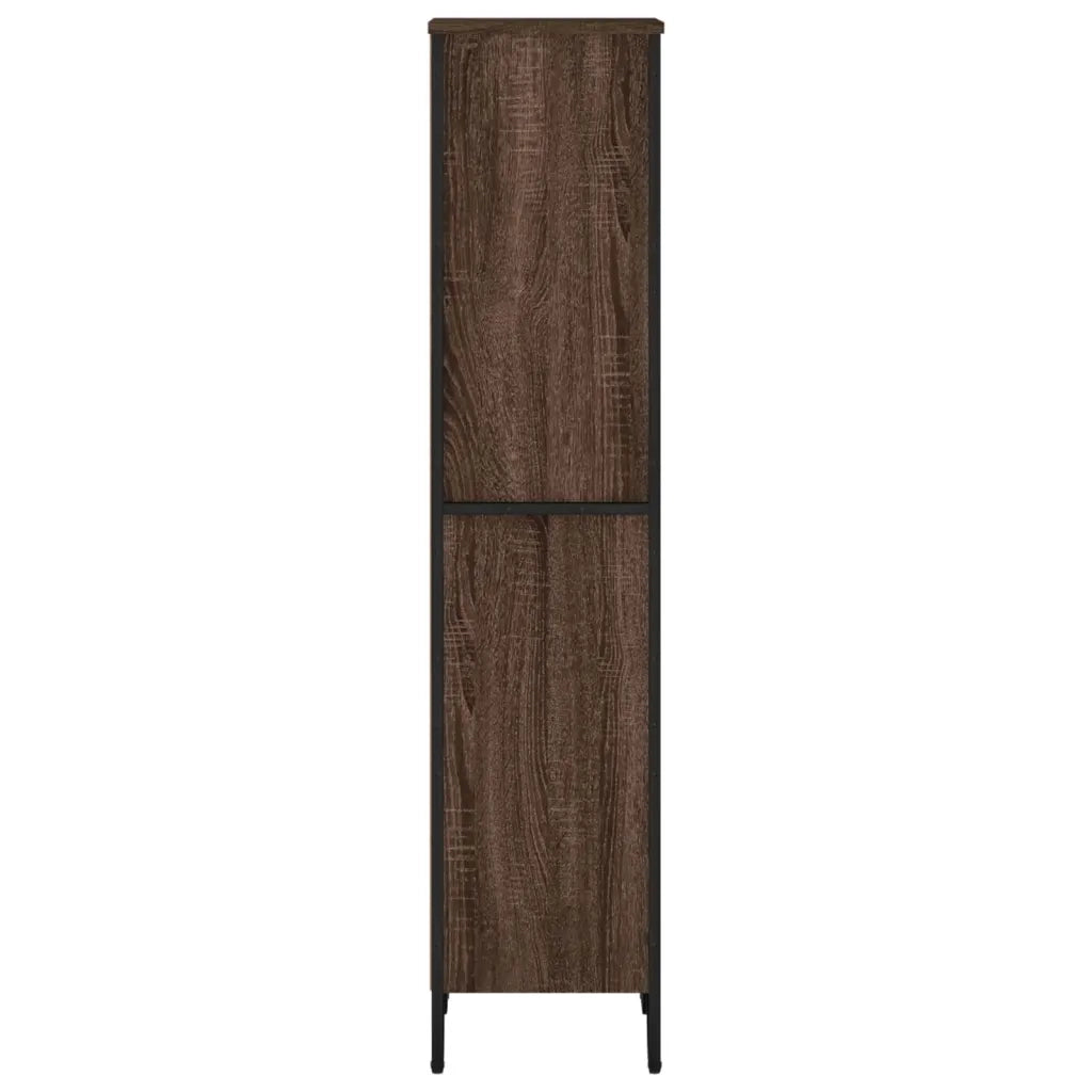 Libreria-Scaffale per Libri-Mobile di Stoccaggio Rovere Marrone 50x31x137,5 cm in Truciolato