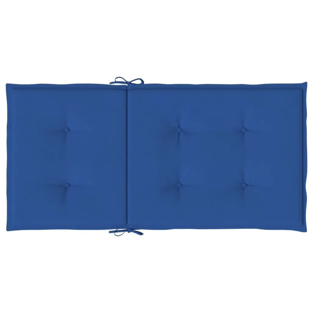 Cuscini per Sedia 4 pz Blu Reale 100x50x3 cm in Tessuto Oxford 314144