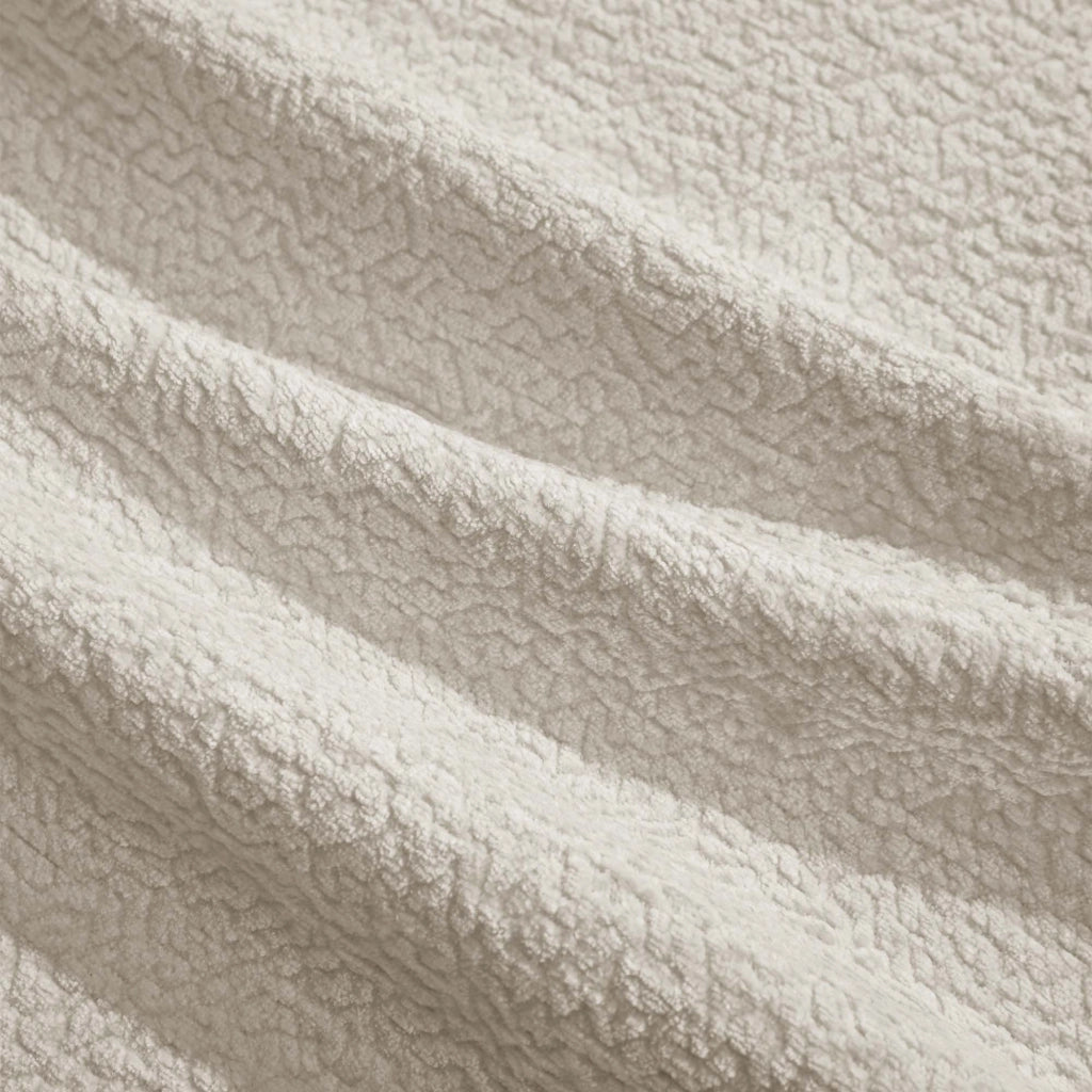 Divano angolare modulare 2 posti in Chenille con Cuscino mobile e pouf, Light Khaki
