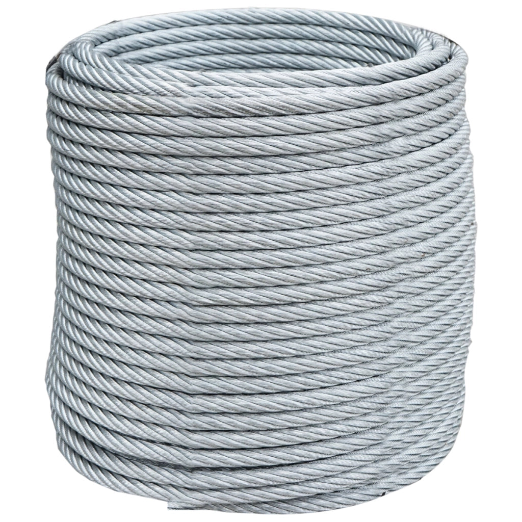 Cavo per verricello in acciaio 6x25 fi 13mm con anima metallica, 70m/rotolo