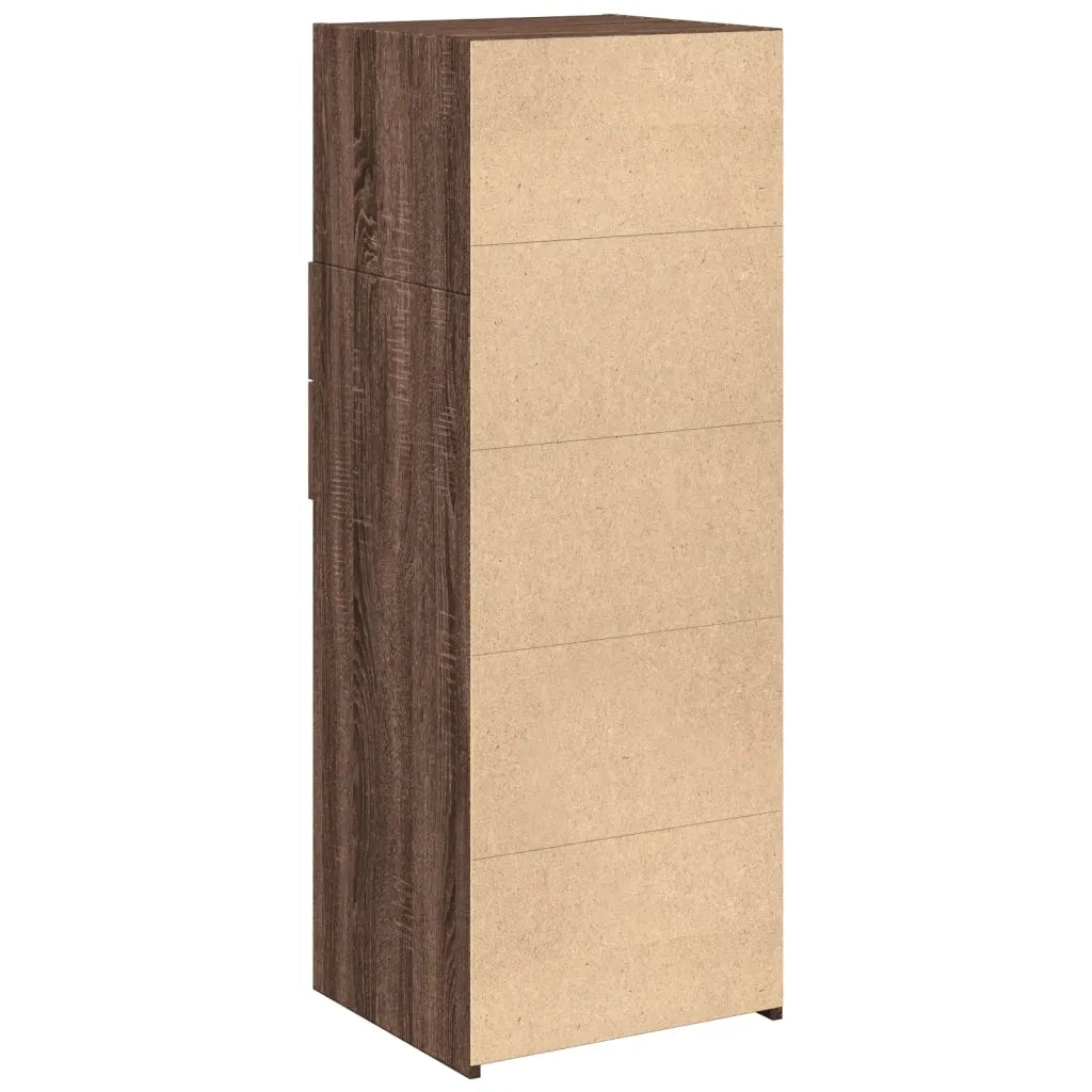 Credenza | Madia | Buffet da pranzo | Armadio da pranzo Rovere Marrone 45x42,5x124 cm in Legno Multistrato