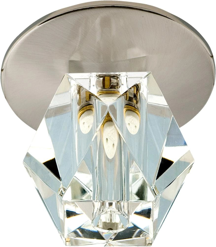 Plafoniera tonda SK-16 Candellux cromata cristallo G4