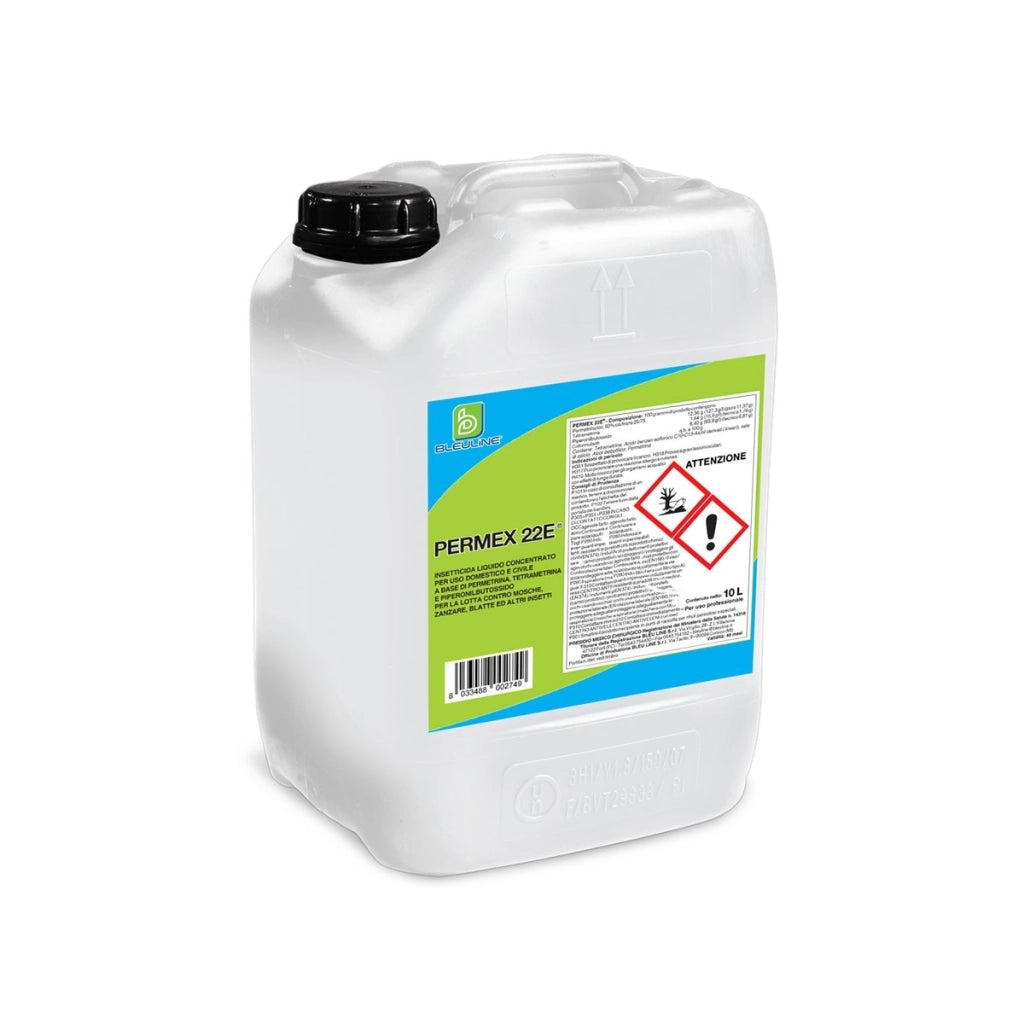 Permex 22 E Tanica 10 Kg, Insetticida Concentrato Disinfestazione Insetti | Bleu Line