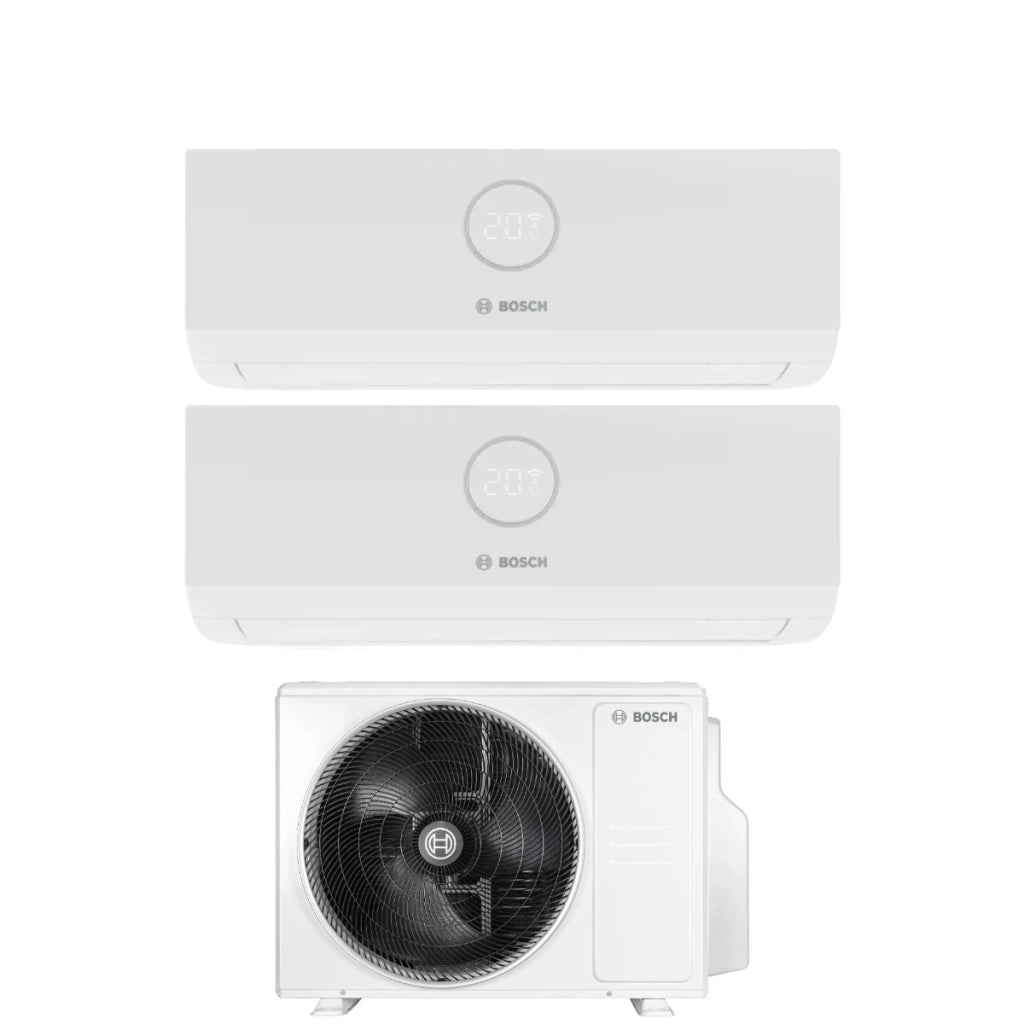 Condizionatore Dual Split Bosch Climate 3000i 7+12 con CL5000M 53/2 E R-32 Wi-Fi Optional