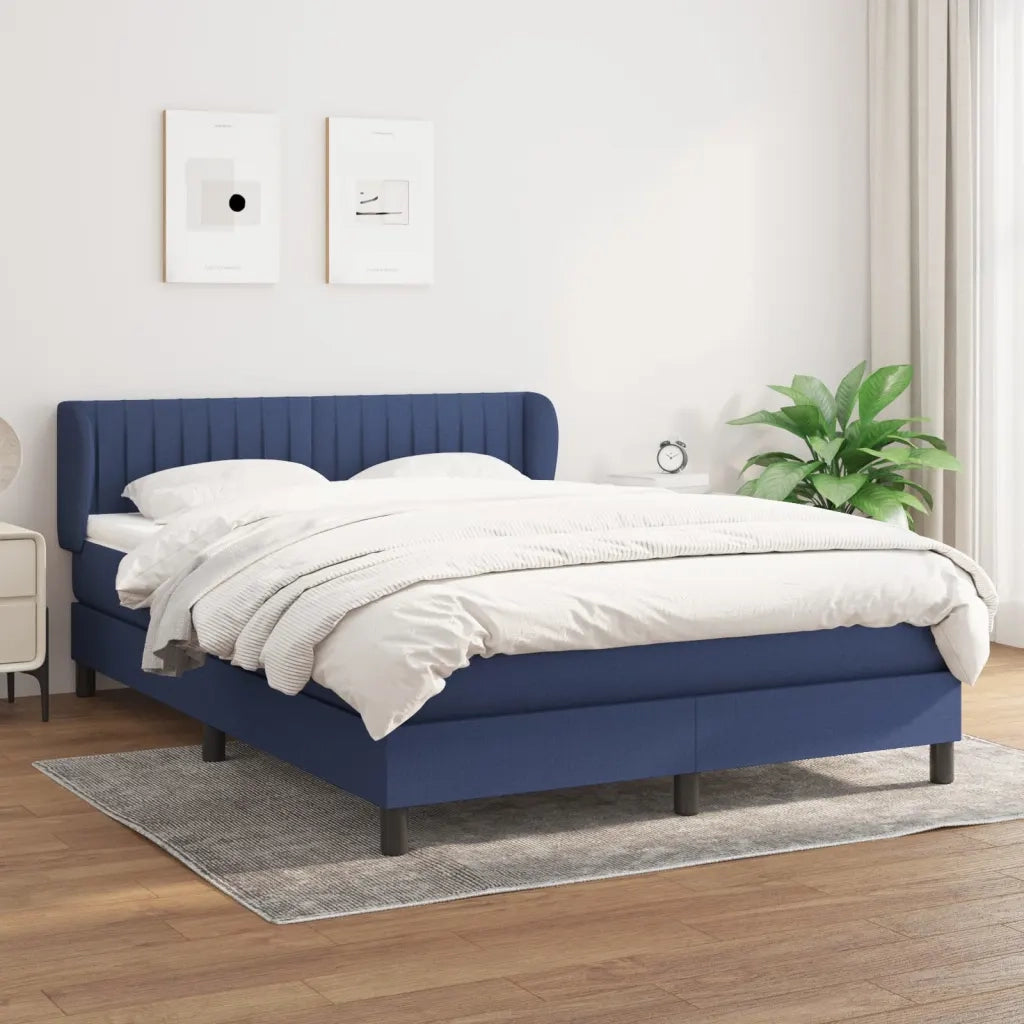 Giroletto a Molle con Materasso Blu 140x200 cm in Tessuto 3126411