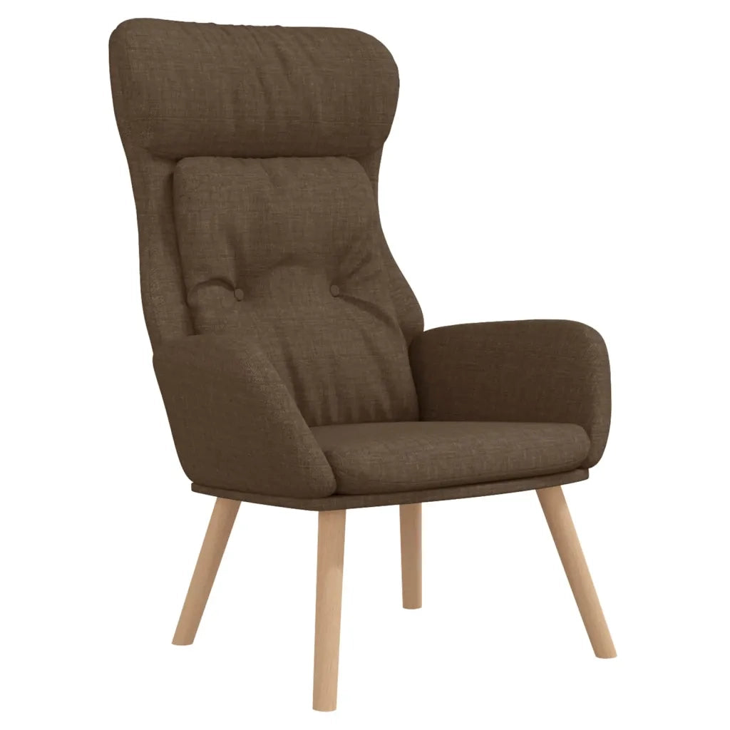 Poltrona Rilassante Marrone in Tessuto 341293