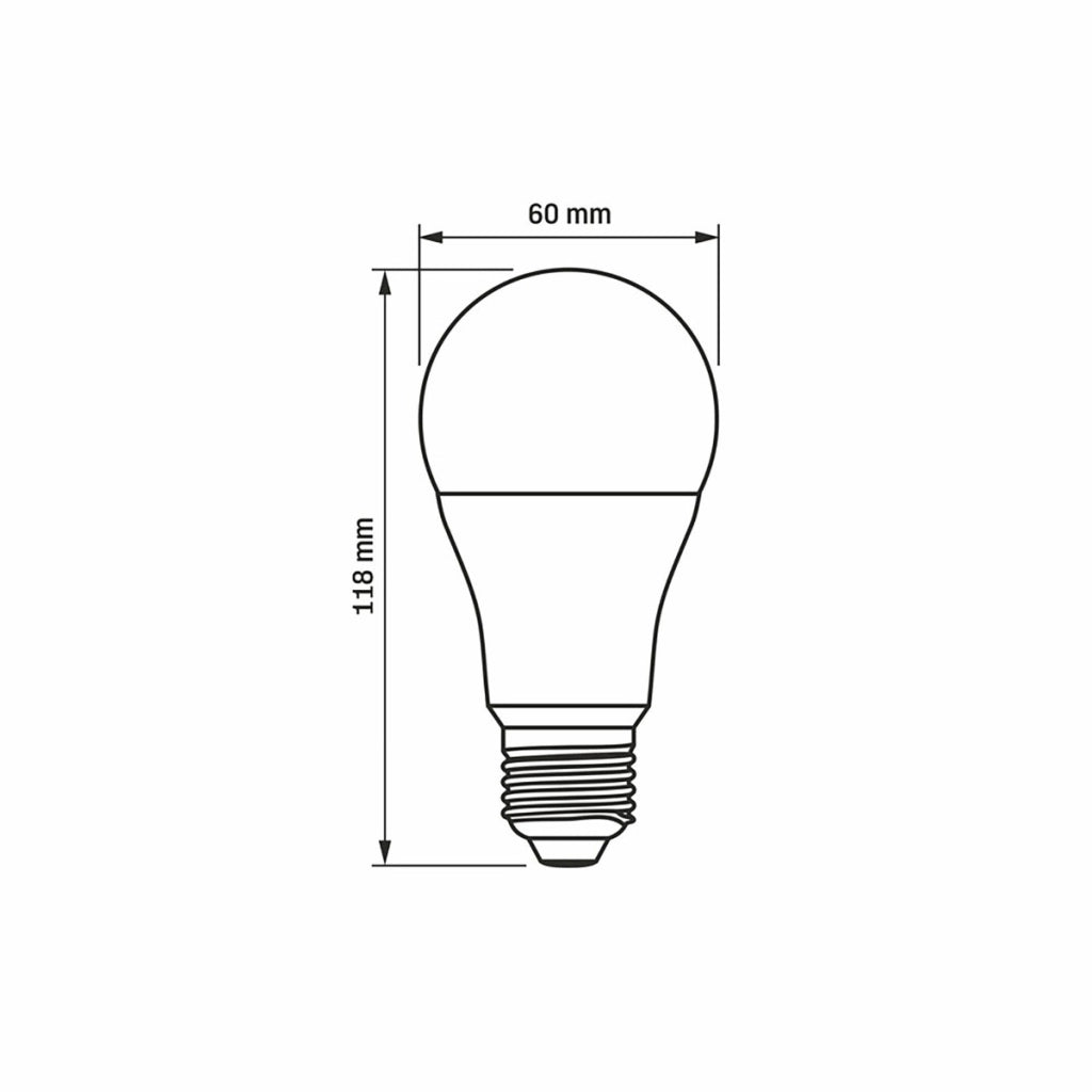 Lampadina LED A60 12W E27 3000K 1180lm bianca Videx