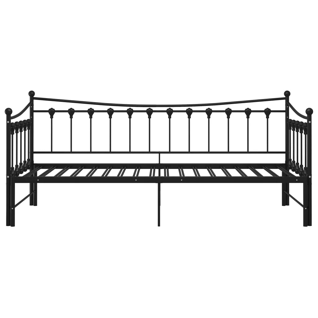 Telaio Divano letto | Sof¨¤ letto | Letto singolo Estraibile Nero in Metallo 90x200 cm