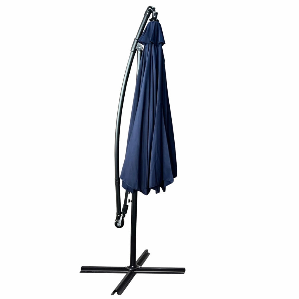 Ombrellone da giardino ASTER con protezione UV in colore blu scuro peso 12,1 kg dimensioni 300x300x245 cm