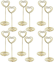 Pacco di 12 cartucce per cartellino d'invito, supporto per foto, cartellino d'invito, cartellino per il luogo delle nozze, clip per foto e memo per il matrimonio, decorazione per festa di compleanno