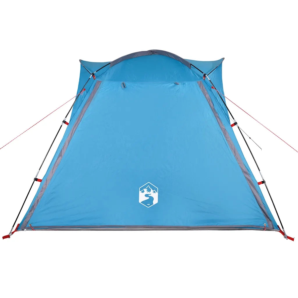 Tenda campeggio | Tenda da campo 4 Persone Blu Rilascio Rapido Impermeabile