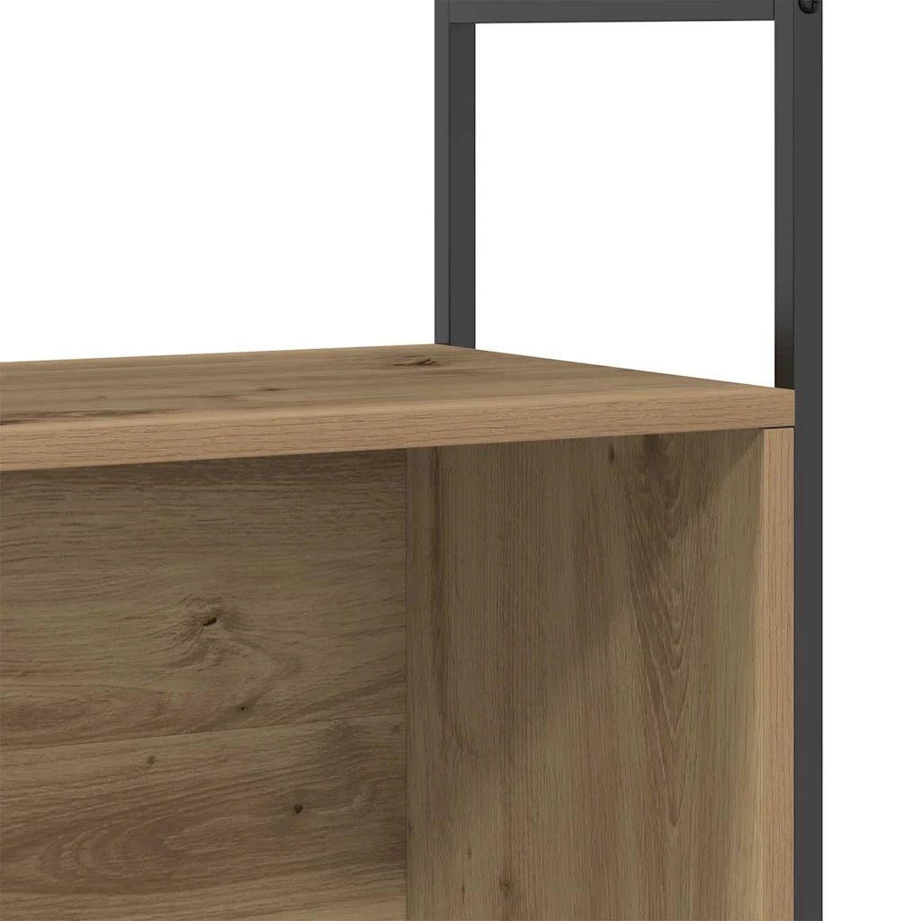 Libreria-Scaffale per Libri-Mobile di Stoccaggio rovere artigianale 80 x 30 x 78.5 cm Legno multistrato