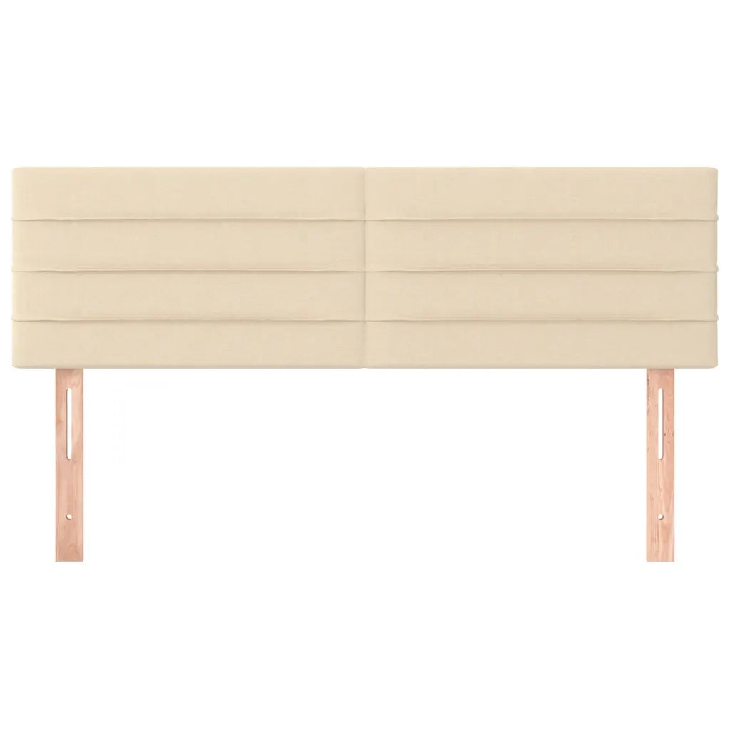Testiera | Testata Crema 144x5x78/88 cm in Tessuto