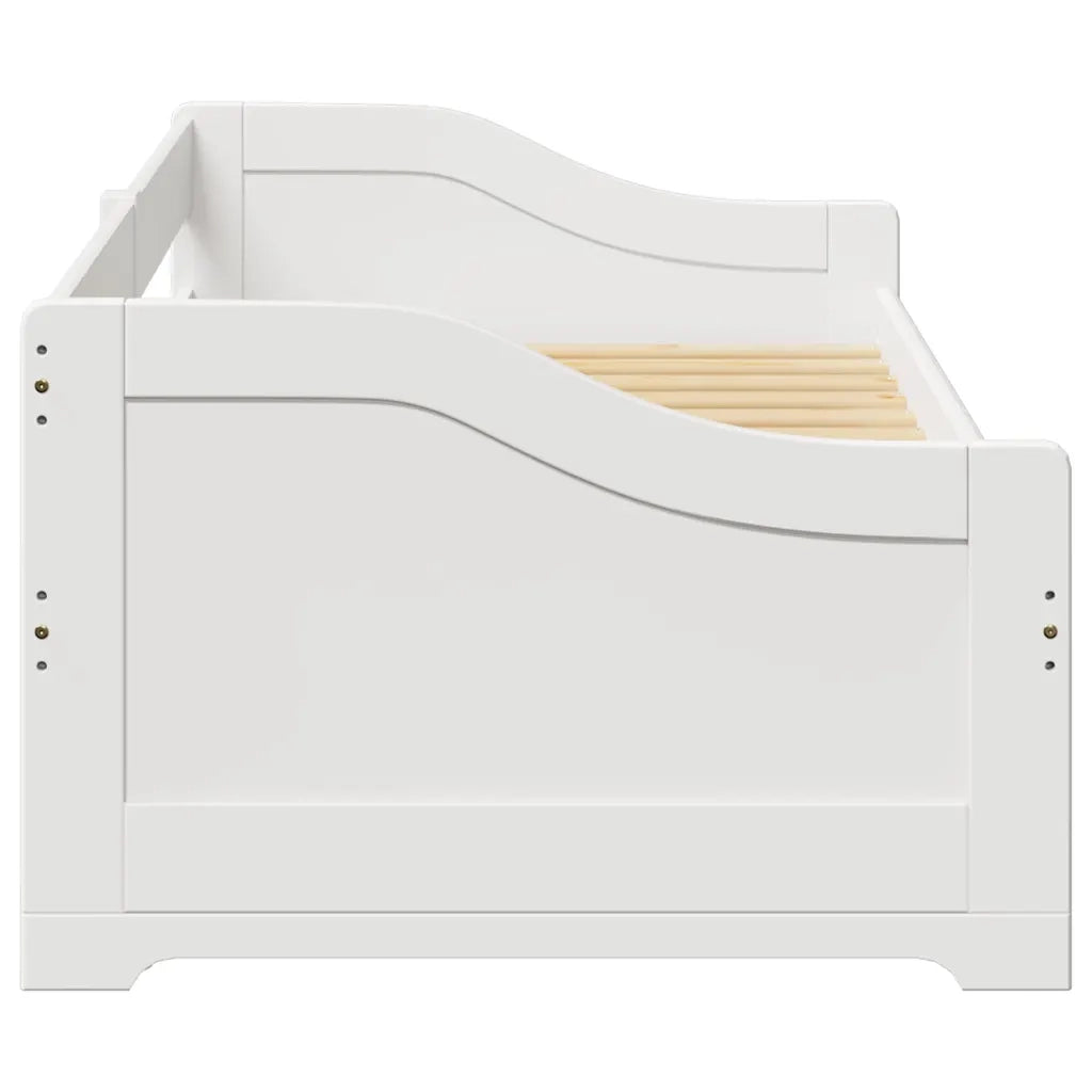 Lettino con Rotelle senza Materasso-Struttura Letto IRUN Bianco 90x200 cm