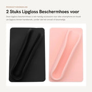 Custodia per smartphone flessibile - 2 pezzi - adattabile a tutti i modelli - silicone - colore nero/rosso - protezione per la parte posteriore