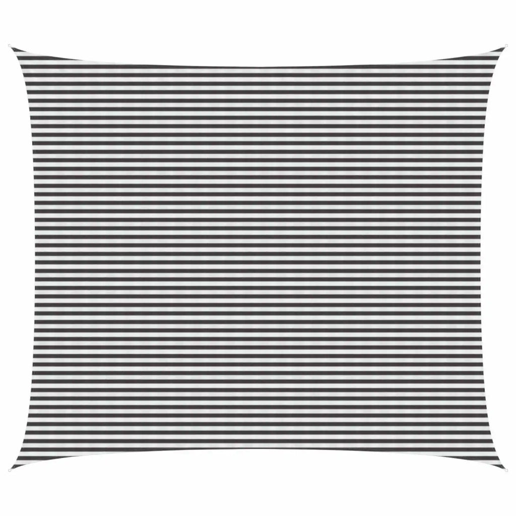 Vela Parasole | Telo Ombra | Vela da ombra Antracite e Bianco 6 x 8 m HDPE