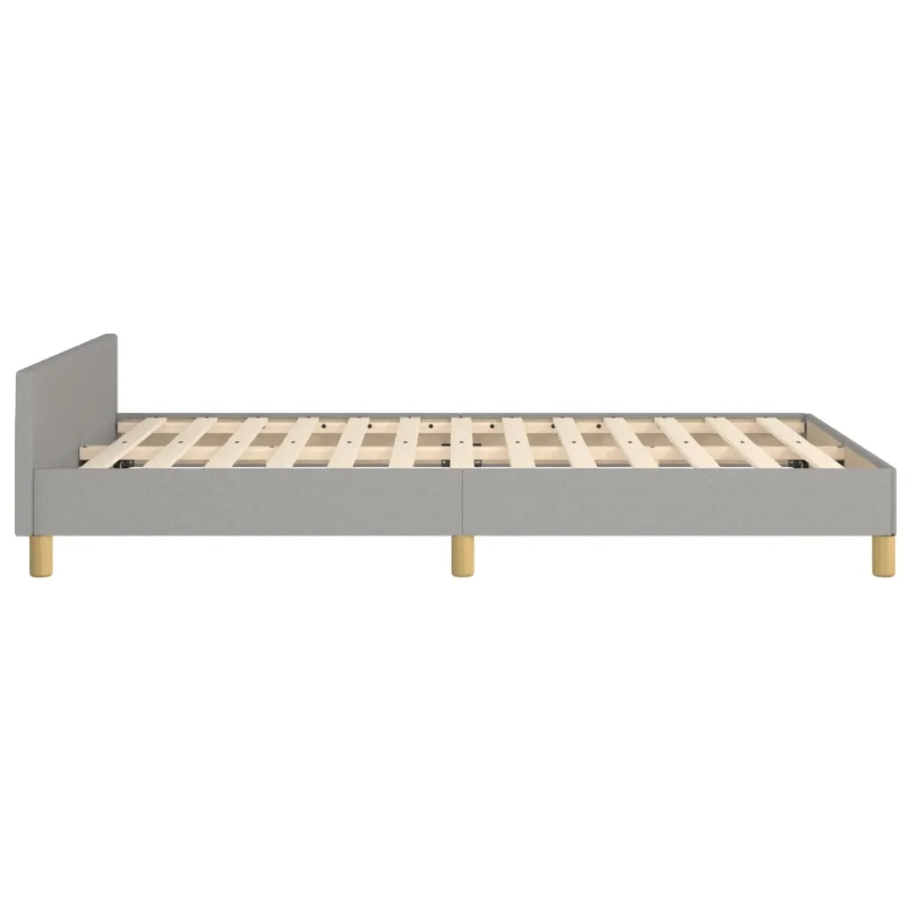 Giroletto senza Materasso-Struttura Letto Grigio Chiaro 120x200 cm Tessuto 152875