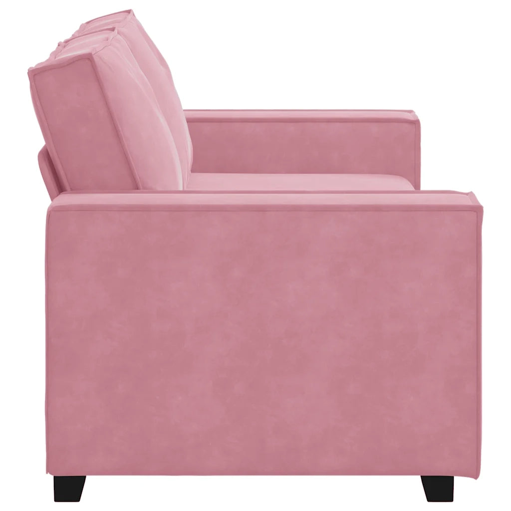 Divano a 2 Posti Rosa 180x78x84 cm in Velluto 4105023