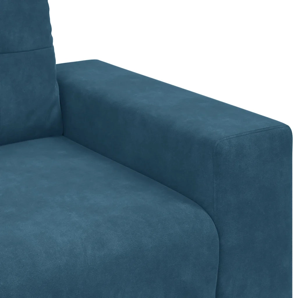 Divano Divanetto Blu 180x77x82 cm in Velluto 4105131