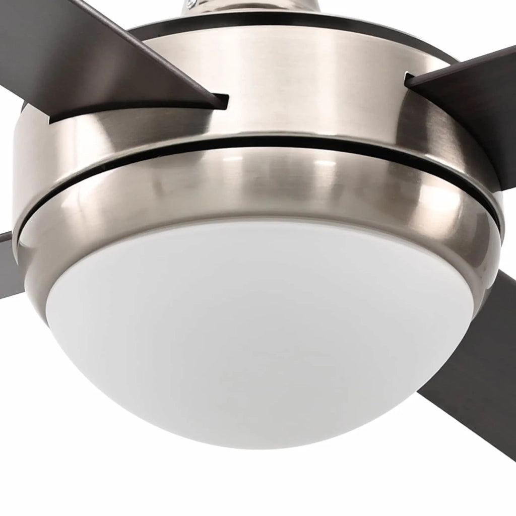 Ventilatore da soffitto con luce e telecomando Ø 130 cm 42035648