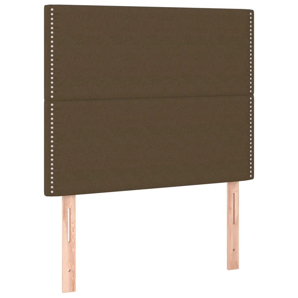 Giroletto senza Materasso Marrone Scuro 100x200 cm Tessuto 3124955