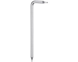 Chiave Torx con Largo Manico a 6 Punte - Resistente alle Sabotaggi - Materializzata in Acciaio Inox - Manicata con Lavorazione a Chiaro - Utensile per Reparazioni a Mano