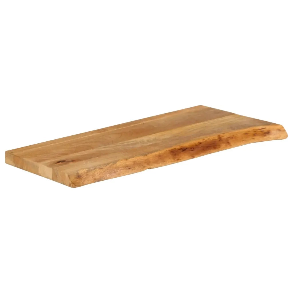 Piano Tavolo Bordi Vivi 70x40x3,8 cm in Legno Massello di Mango 370489