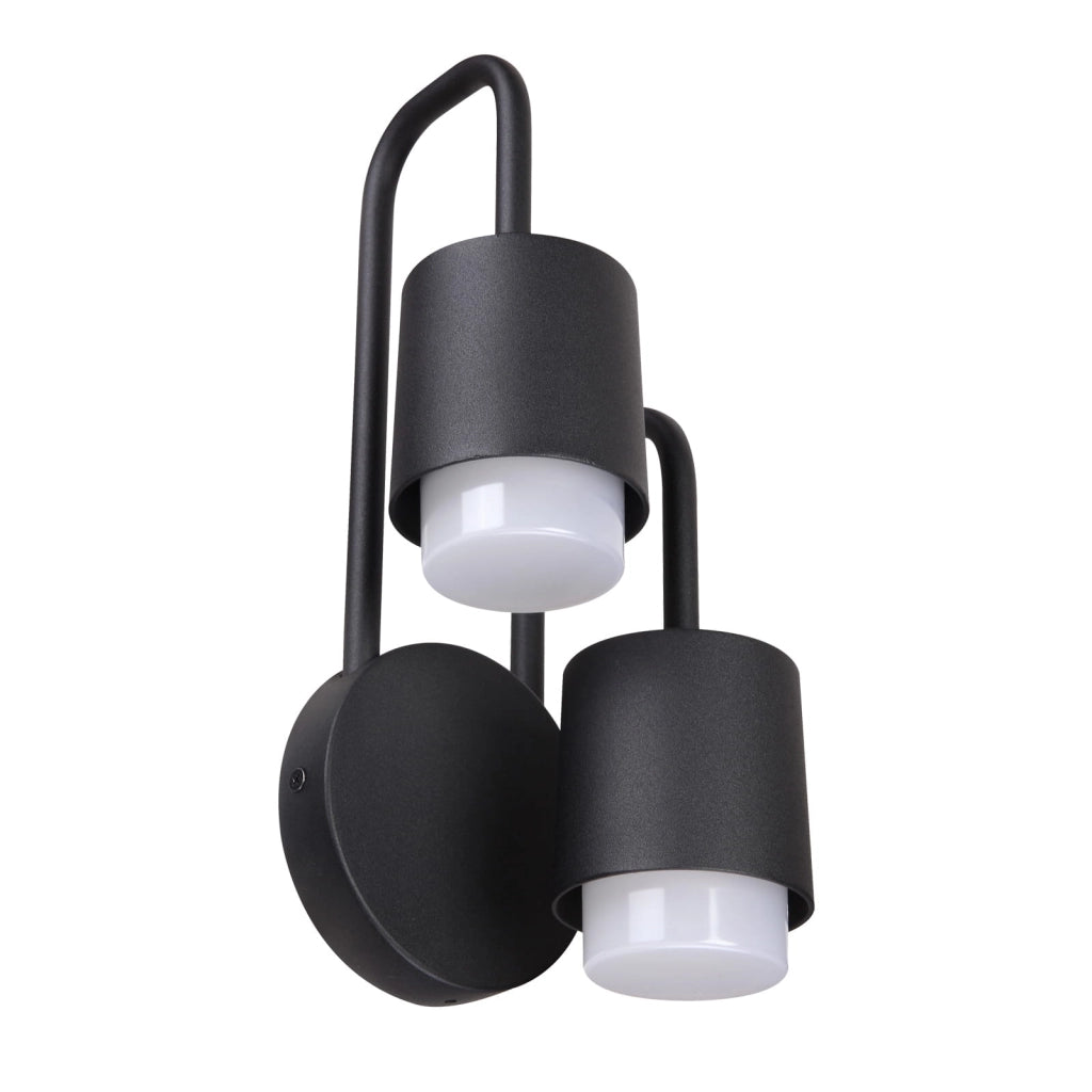 Applique esterna Italux Sorano LED 6W nero IP44 3000K