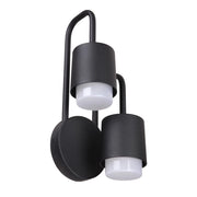 Applique esterna Italux Sorano LED 6W nero IP44 3000K