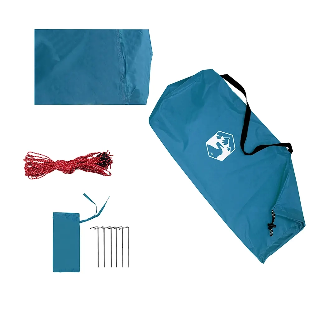 Telone da campeggio | Tenda da campo Blu 300x294 cm Impermeabile
