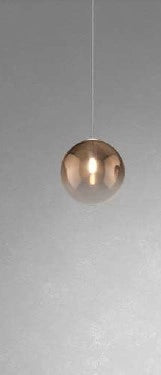 SOSPENSIONE OTTONE SAT. 2 LUCI SPOSTABILE VETRI 1X FU + 1X BR 1184OS-S2 S-FB