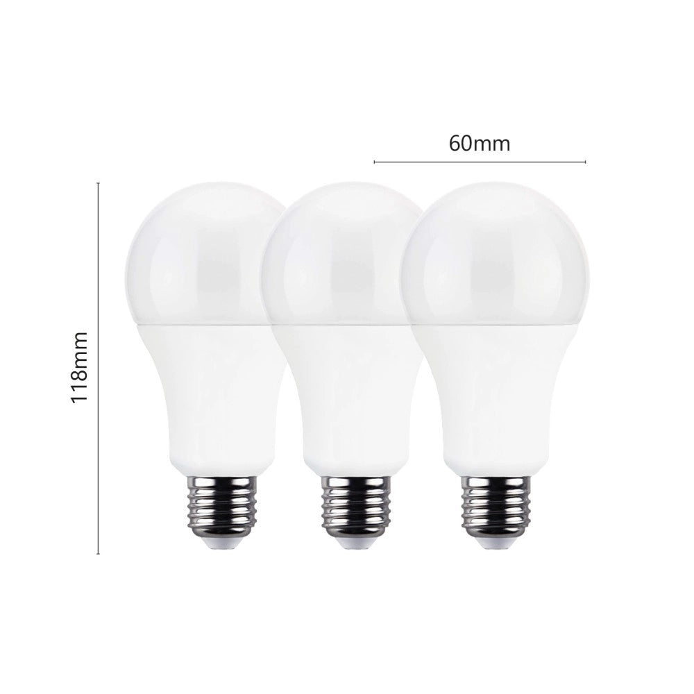 Alca power a60 13w 175-250v 1250lm 4000k e27 lampada classica a led box da 3pz