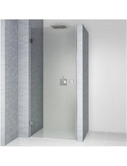 Porta doccia a battente a sinistra con cerniere cromate SCANDIC NXT 101 RIHO 100x200 cm