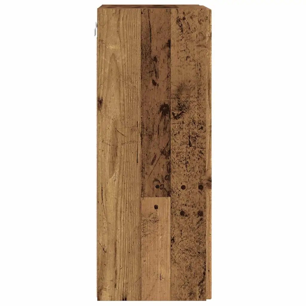 Mobile TV da parete Legno vecchio 30 x 31 x 80 cm 892305