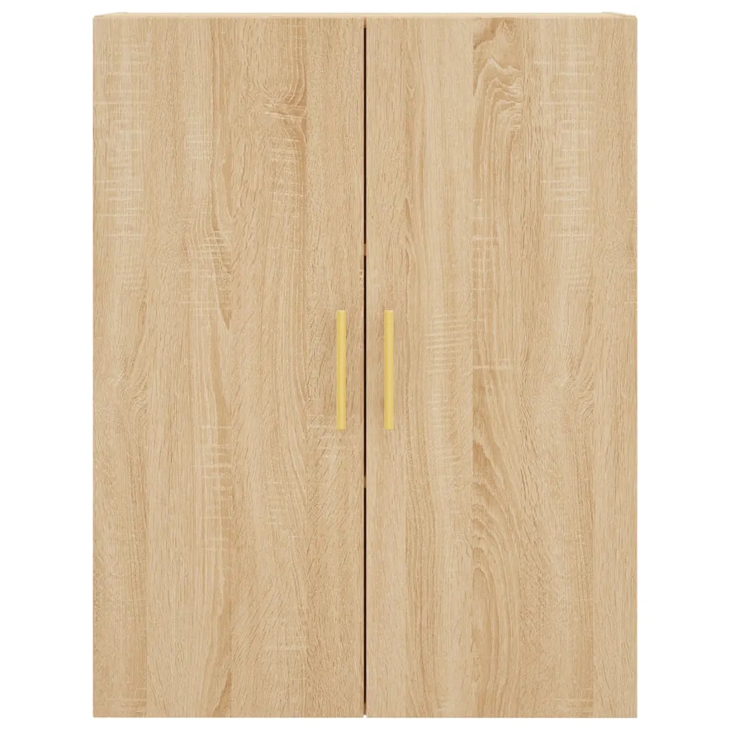 Pratico armadio a muro di design per camera da letto o ufficio 69,5 x 34 x 90 cm realizzato in legno composito di rovere Sonoma 02_0048577