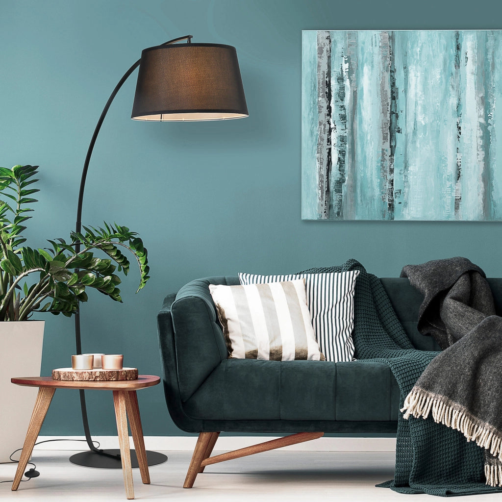 Lampada da terra arco ¨C Minimal ¨C metallo nero