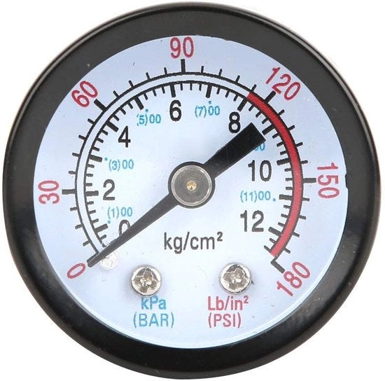 Misuratore di Pressione di Alta Qualità - Manometro - Drukmeter - Prestazioni Stabilmente - Duraturo - Facile da Leggere