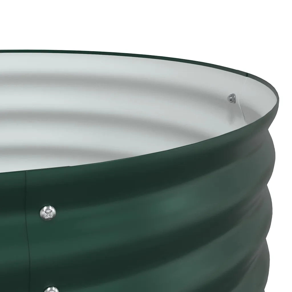 Fioriere | Cassetta per fiori | Letto Rialzato Verde 320 x 80 x 81 cm Acciaio