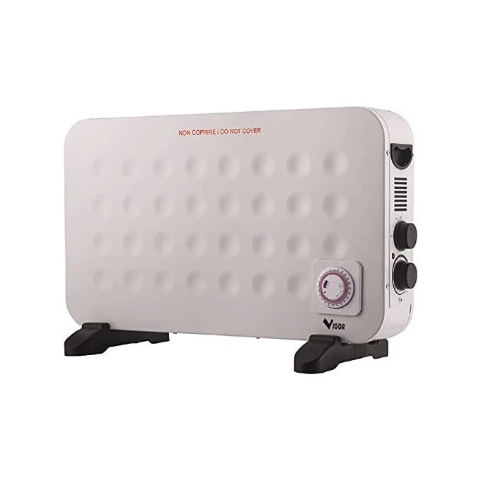 Vigor 9793020 Moon Termoconvettore Elettrico 2000 W 3 Livelli di Potenza Timer 24 ore Termostato Regolabile