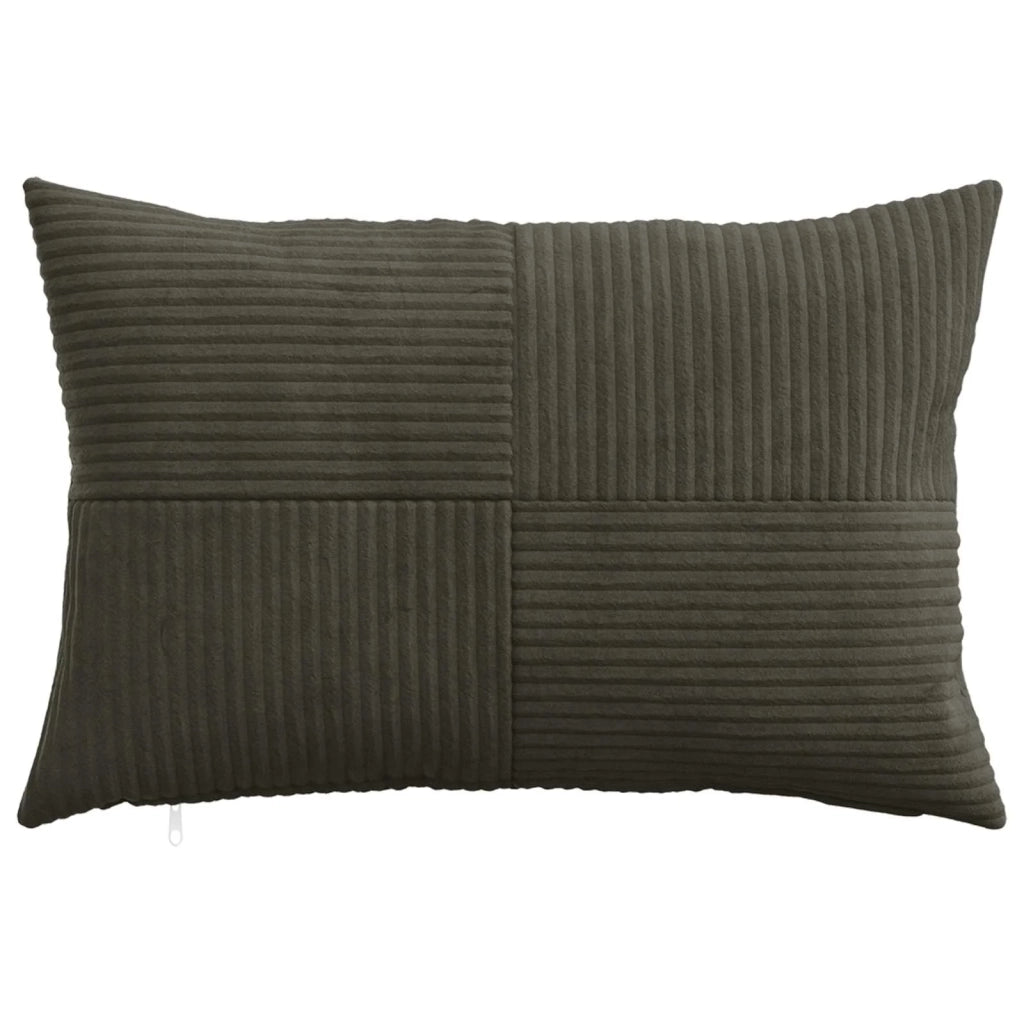 Federa 6 pcs ALMELO Antracite 30 x 50 cm corduroy 913970