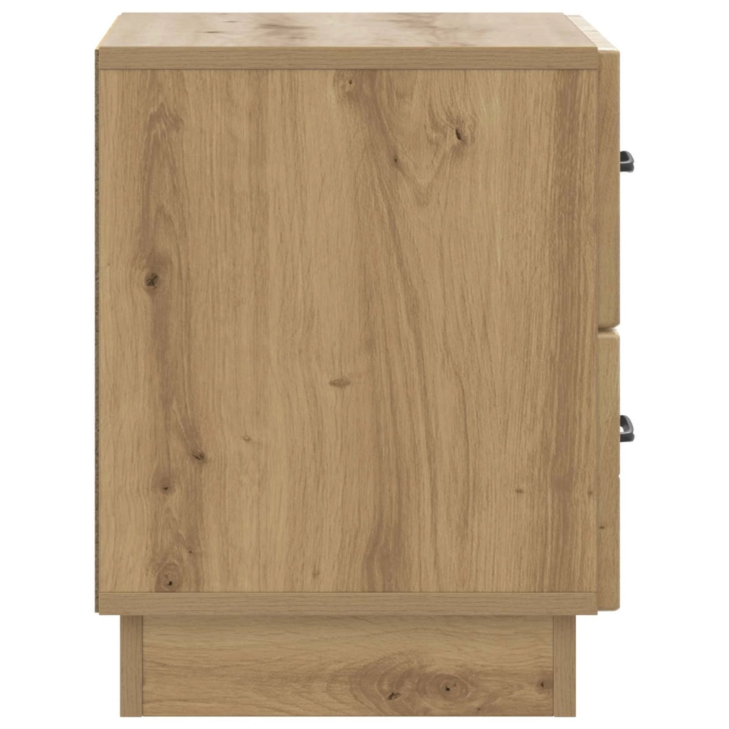 Armadio da Notte 2 pcs Rovere Artigianale 43 x 34,5 x 44,5 cm 895234