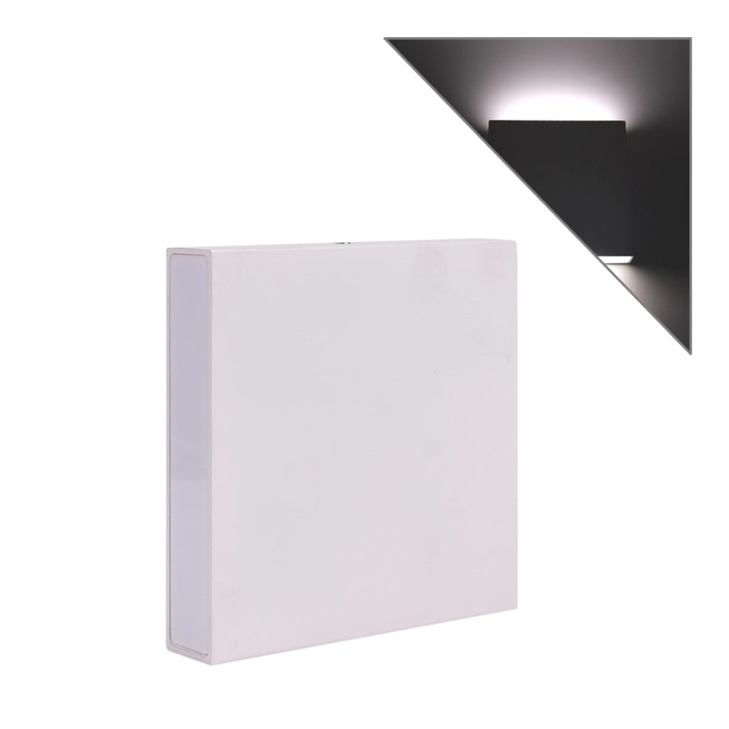 APPLIQUE LED QUADRATA SLIM 12W BI-EMISSIONE LUMINOSA LUCE NATURALE 4000K° - ILLUMINAZIONE EFFICIENTE E STILIZZATA IDEALE PER INTERNI SOGGIORNI CAMERE INGRESSI UFFICI E NEGOZI
