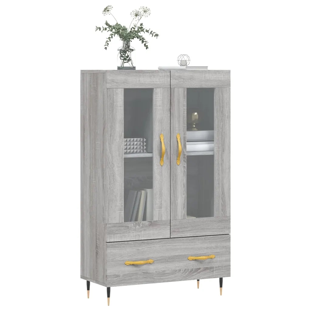 Credenza-Buffet-Armadio da cucina Grigio Sonoma 69,5x31x115 cm in Legno Multistrato 777778