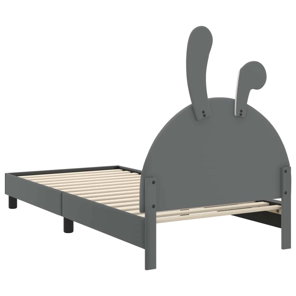 Struttura letto bambini con testata-Giroletto per bambini Grigio Chiaro 90 x 200 cm 816813