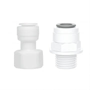 Connettori per filtro acqua 2 pezzi - 3/8 pollici Connettori - Alta qualità POM - Resistente alle pressioni - Connettore ermetico - Duraturo e affidabile - Filtro acqua